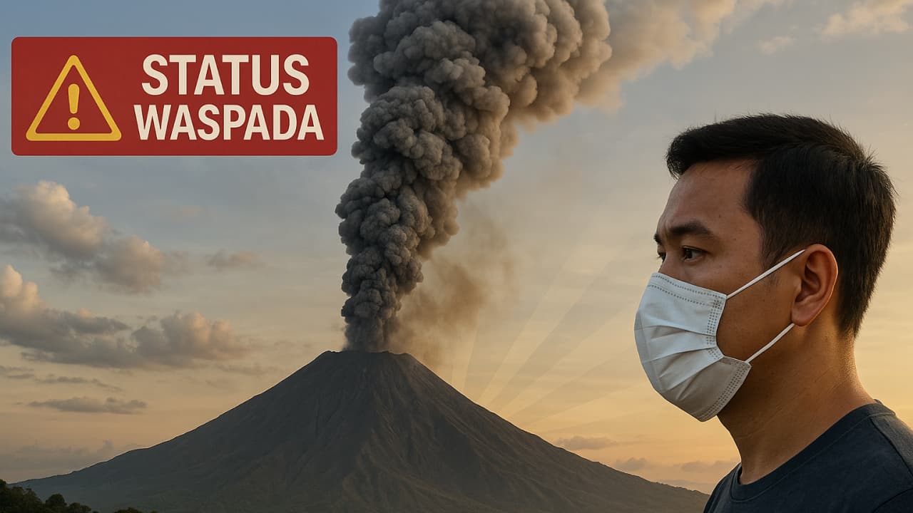 Gunung Ibu Erupsi 52 Kali, Status Waspada Masih Berlaku