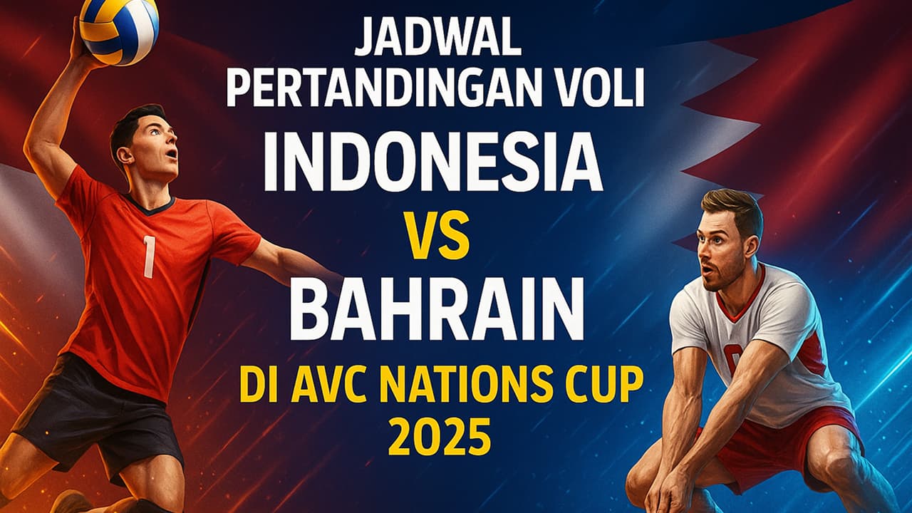 Jadwal Pertandingan Voli Indonesia vs Bahrain di AVC Nations Cup 2025
