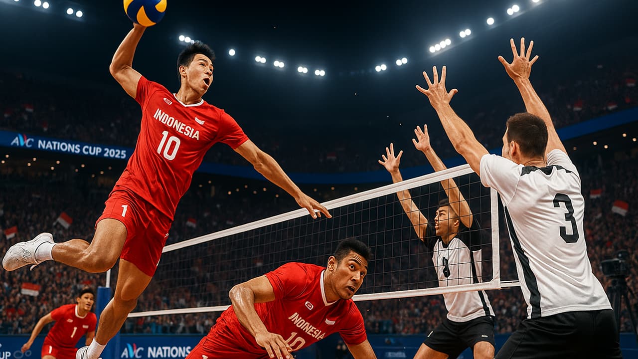 Tim Voli Indonesia Berebut Tiket Semifinal AVC Nations Cup 2025