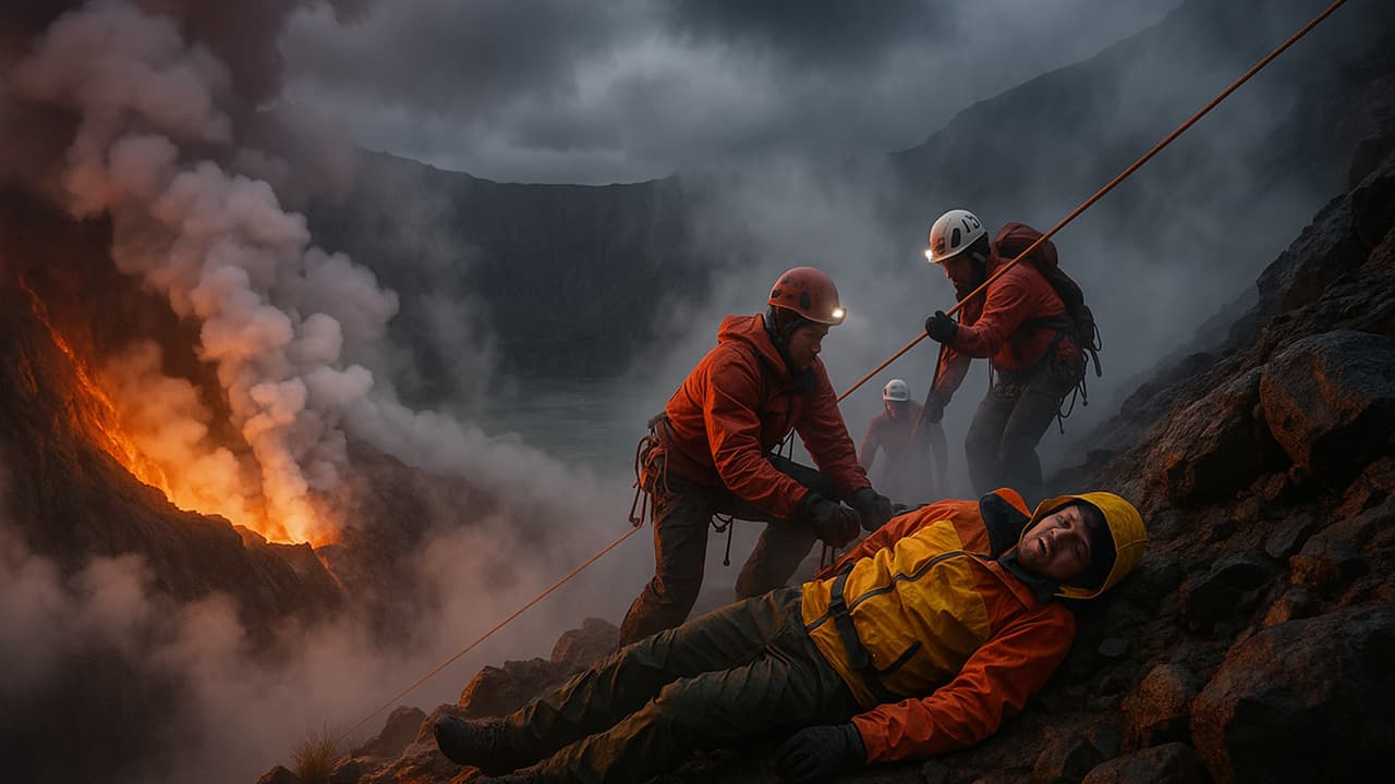 Wisatawan Brasil Jatuh ke Kawah Rinjani, Evakuasi Terkendala Cuaca