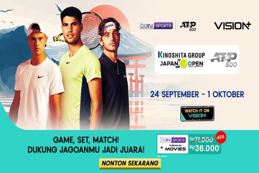 Aksi Seru Jepang dan Tiongkok di VISION+ untuk ATP 500 2025