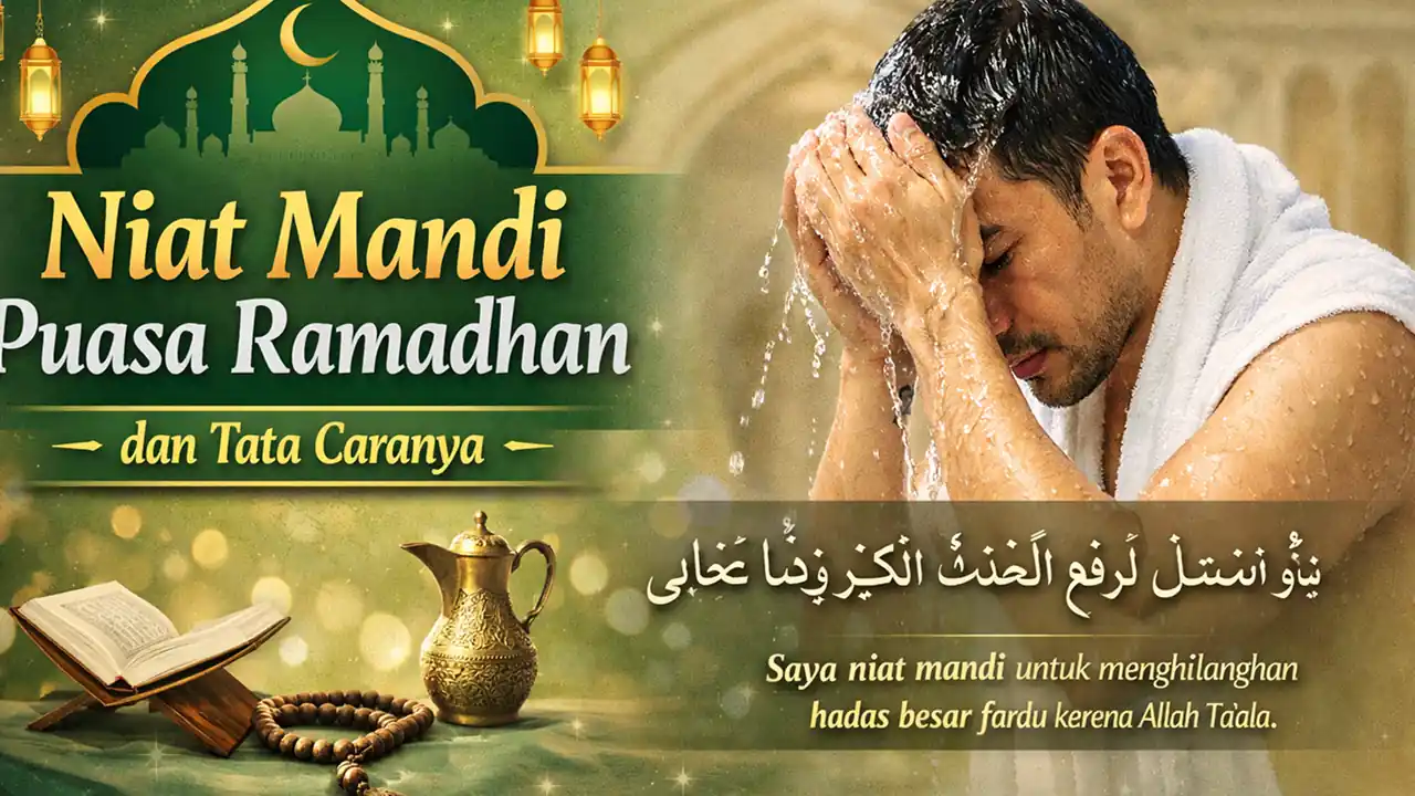 niat mandi puasa ramadhan